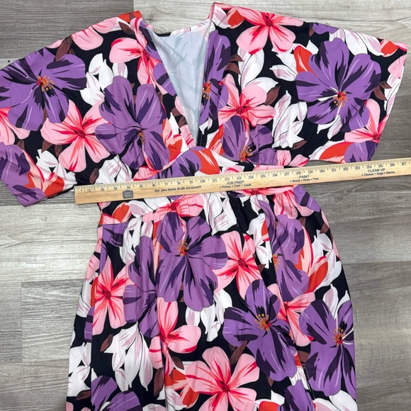 Women’s boutique floral boho split thigh maxi dress size XL - Picture 10 of 11